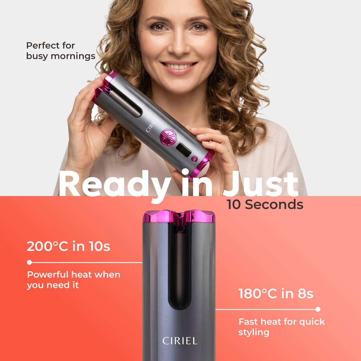 FineCurl Pro - Cordless Curling Tool