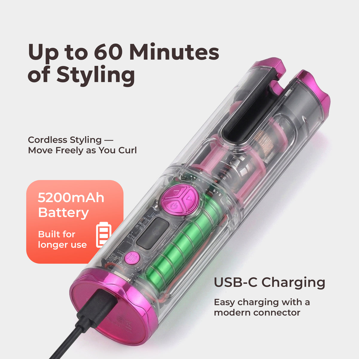 FineCurl Pro - Cordless Curling Tool