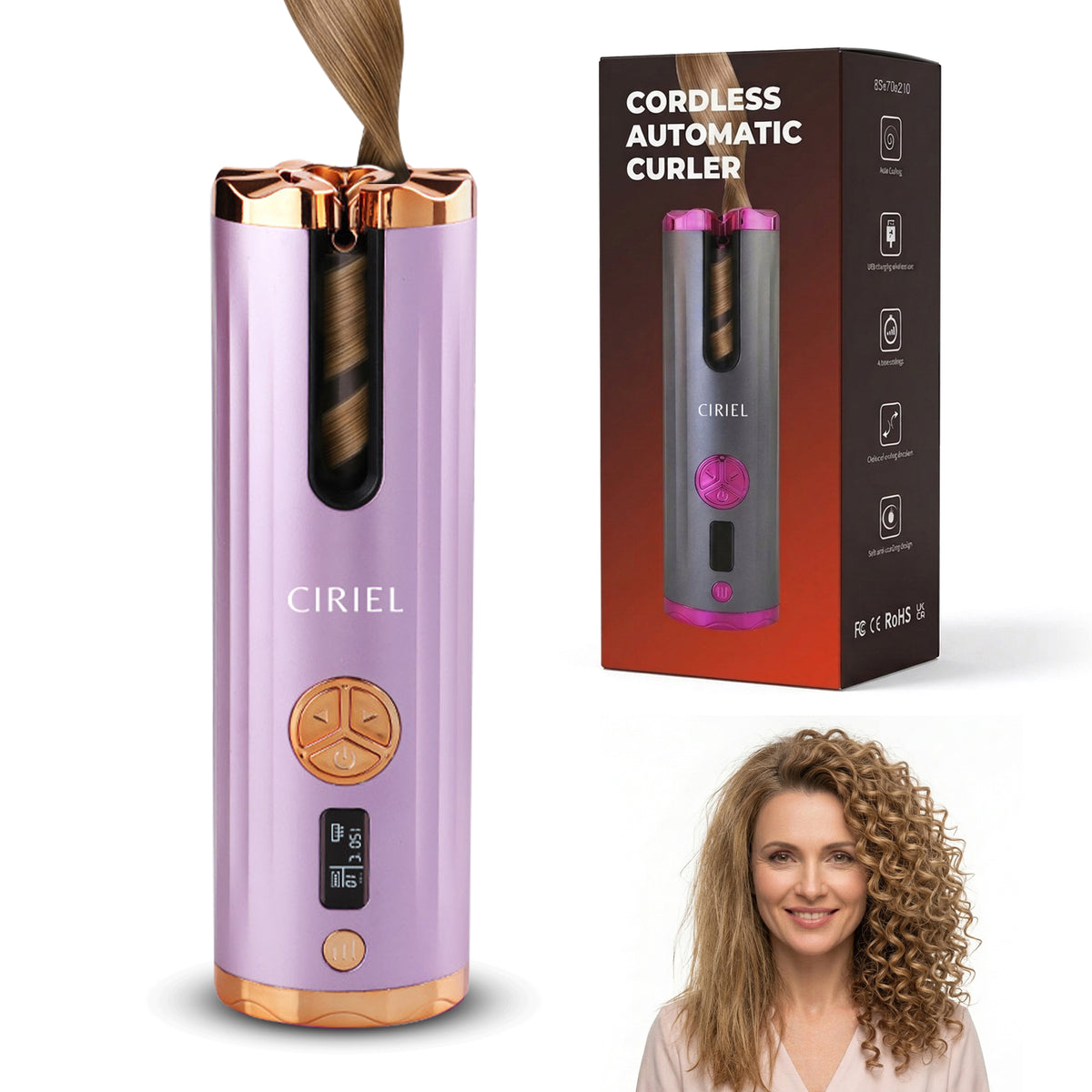 FineCurl Pro - Cordless Curling Tool