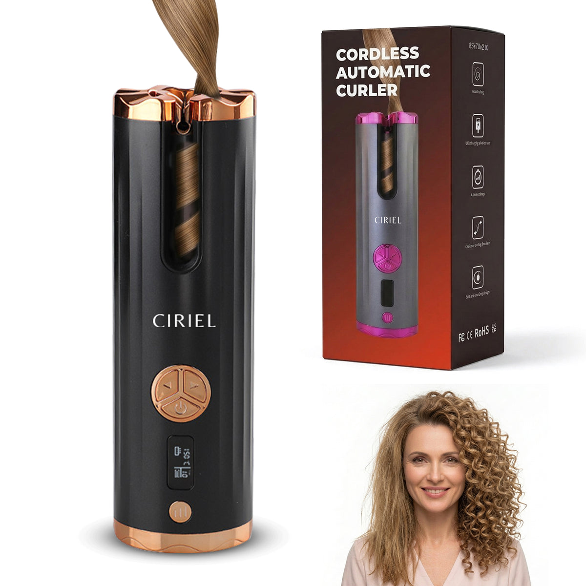 FineCurl Pro - Cordless Curling Tool